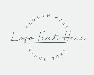 Elegant Feminine Cursive logo