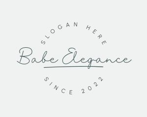 Elegant Feminine Cursive logo design