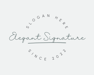 Elegant Feminine Cursive logo design