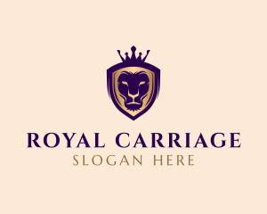 Royal Crown Lion King logo design