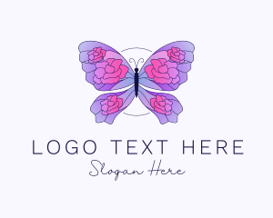 Floral Butterfly Wings logo