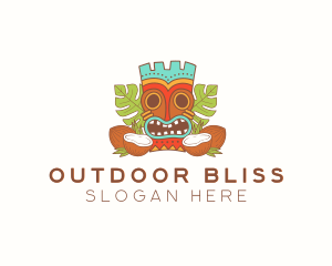 Tropical Summer Tiki  logo design