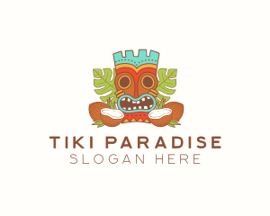 Tropical Summer Tiki  logo design