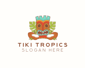 Tropical Summer Tiki  logo design