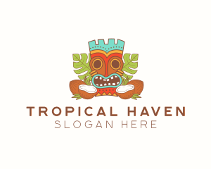 Tropical Summer Tiki  logo design