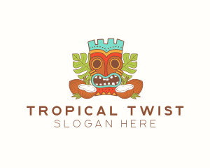 Tropical Summer Tiki  logo design