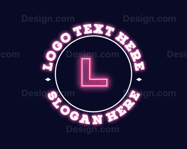 Cyber Technology Neon Logo