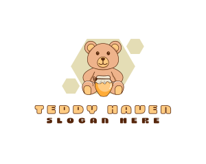 Teddy Bear Honey logo design