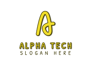 Playful Alphabet Initial logo