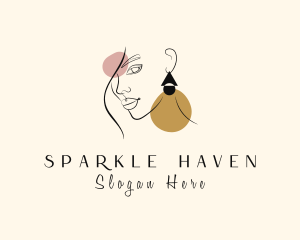 Luxury Woman Fashion Jewelry logo design