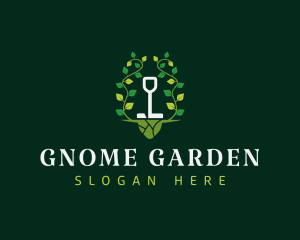 Shovel Plant Gardening logo design