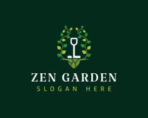 Shovel Plant Gardening logo design