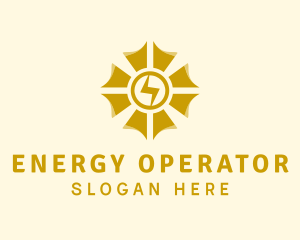 Sun Lightning Energy logo design