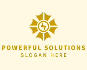 Sun Lightning Energy logo design