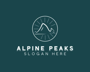 Mountain Peak Hiking  logo design