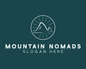 Mountain Peak Hiking  logo design