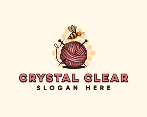 Honey Bee Yarn Ball Tailoring logo design