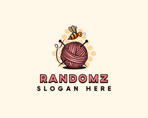 Honey Bee Yarn Ball Tailoring logo design