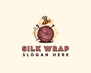 Honey Bee Yarn Ball Tailoring logo design