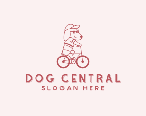 Biking Pet Dog logo design