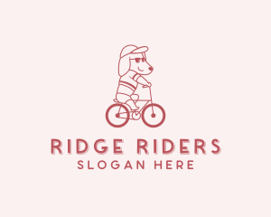 Biking Pet Dog logo design