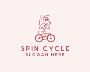 Biking Pet Dog logo design