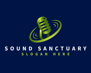 Mic Sound Broadcast logo design