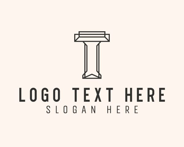 Letter T logo example 3