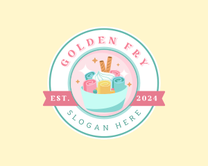 Ice Cream Gelato Dessert logo design