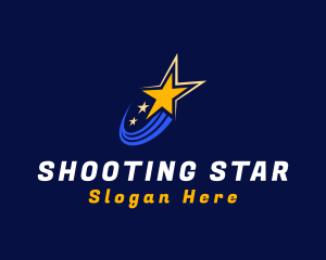 Rising Three Stars  logo design