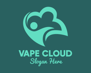 Green Human Cloud logo design