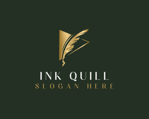 Feather Quill Journalism logo design