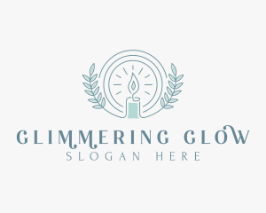 Generic Glowing Candle Leaves logo design