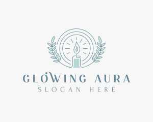 Generic Glowing Candle Leaves logo design