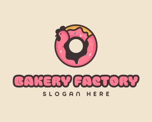 Chicken Donut Bakery logo design