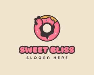 Chicken Donut Bakery logo design