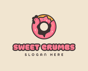 Chicken Donut Bakery logo design