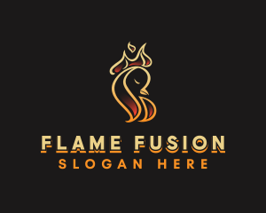 Hot Flame Chicken logo design