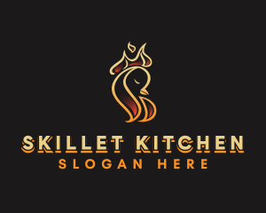 Hot Flame Chicken logo design