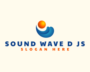 Tropical Sun Wave logo design