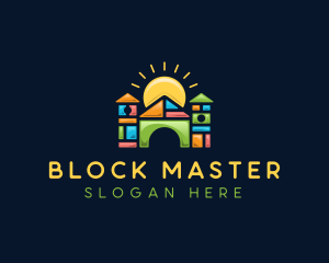 Play Blocks House logo design