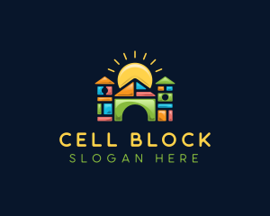 Play Blocks House logo design