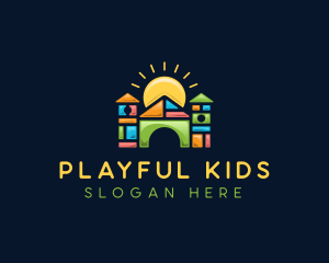 Play Blocks House logo design