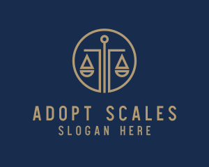 Justice Scale Law logo design