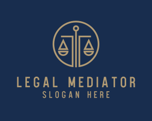 Justice Scale Law logo design