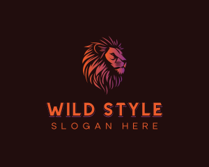 Wild Lion Mane logo design