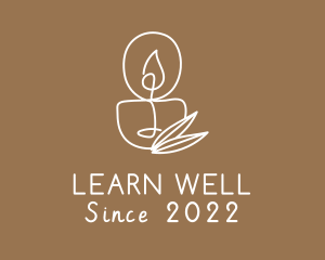 Wellness Spa Candle logo design