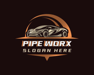 Sports Car Automotive logo design