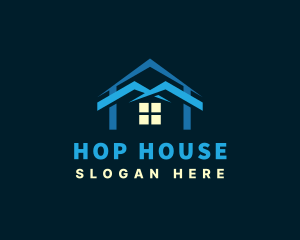 House Roofing Renovation logo design