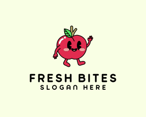 Adorable Apple Fruit logo